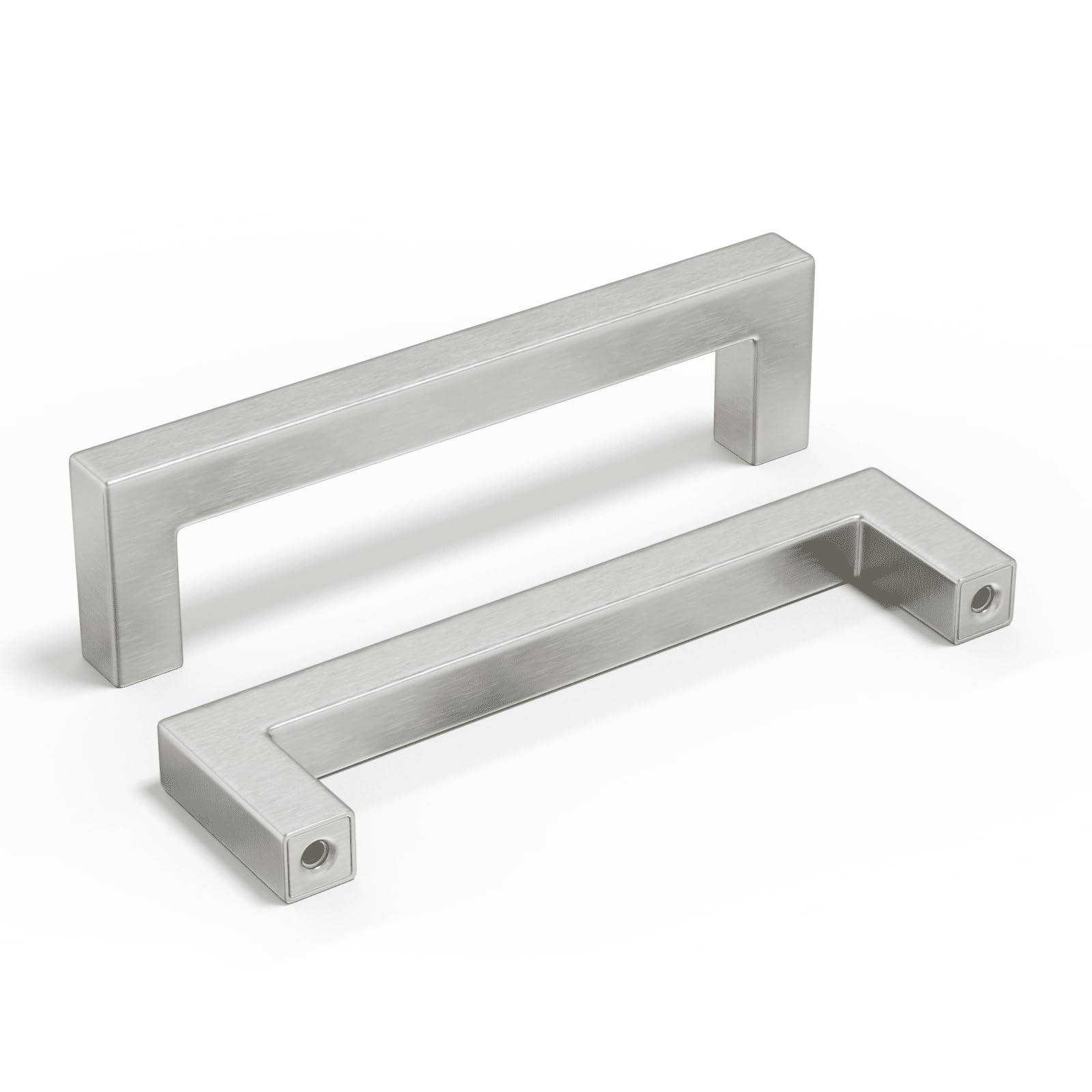 15 Pack 4 Inch Brushed Nickel Cabinet Pulls - Stainless Steel Kitchen & Dresser Drawer Handles - Durable Cupboard Hardware for Cabinets, Wardrobes & Furniture (Perfect for Home Renovation & DIY Projects)