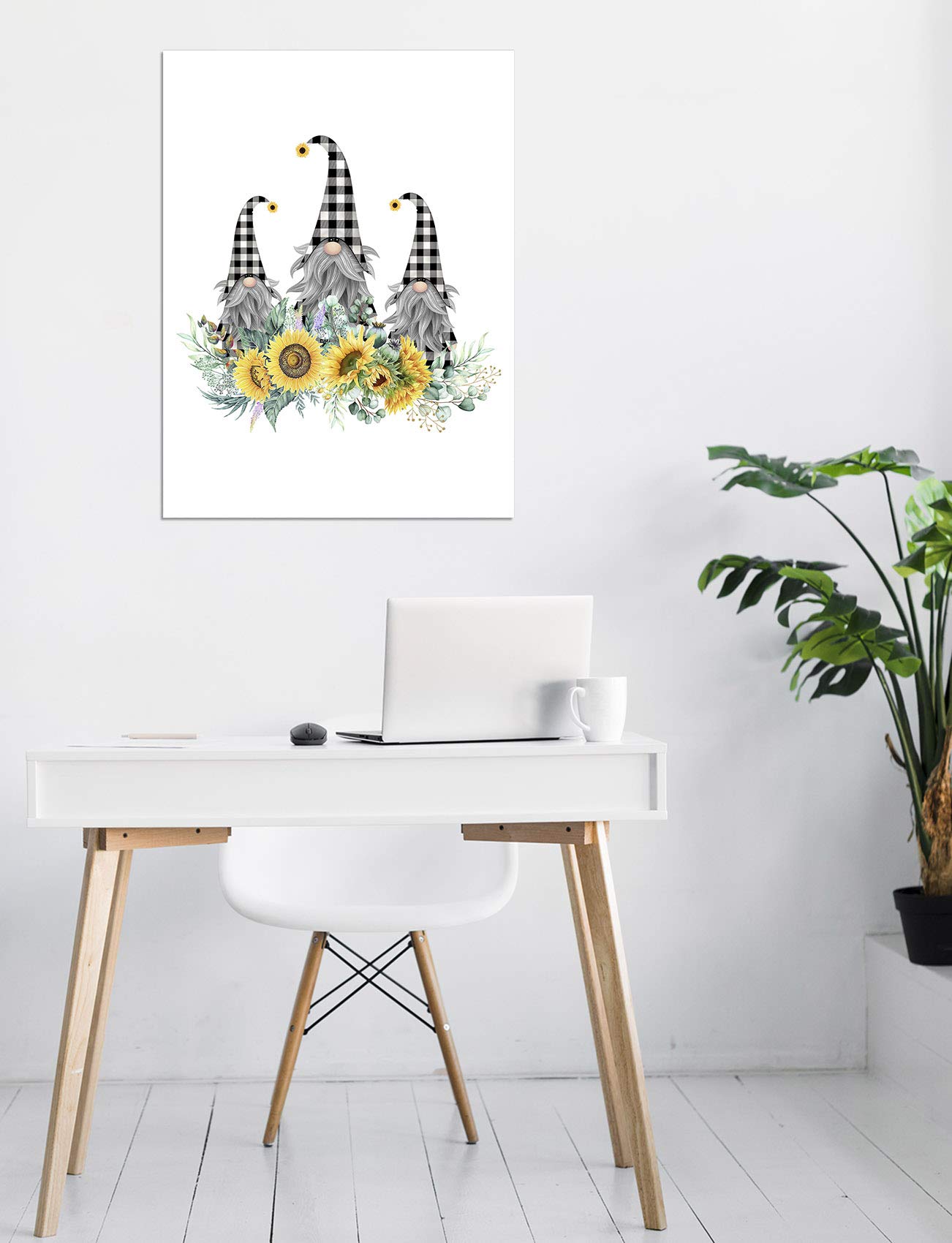 HVEST Black Girl Wall Art Framed Canvas - African American Woman with Butterfly & Dandelion Abstract Painting, Modern Artwork Ready to Hang for Living Room, Bedroom, Office, Bathroom Decor, 12x16 Inches, Perfect for Home, Office, and Gift Giving