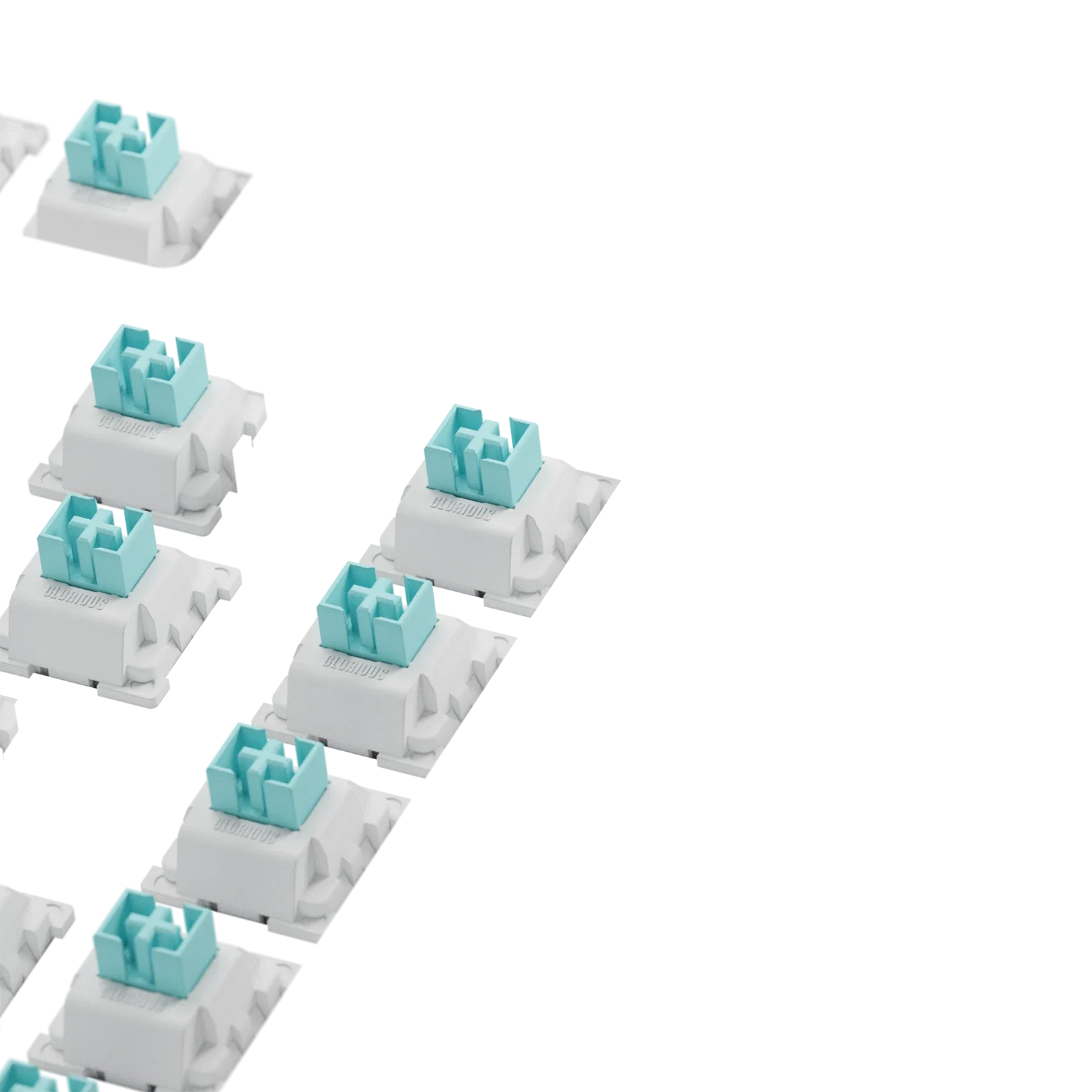 Glorious Lynx Linear Switches - 75 ANSI Standard Mechanical Keyboard Switches for Gaming & Typing