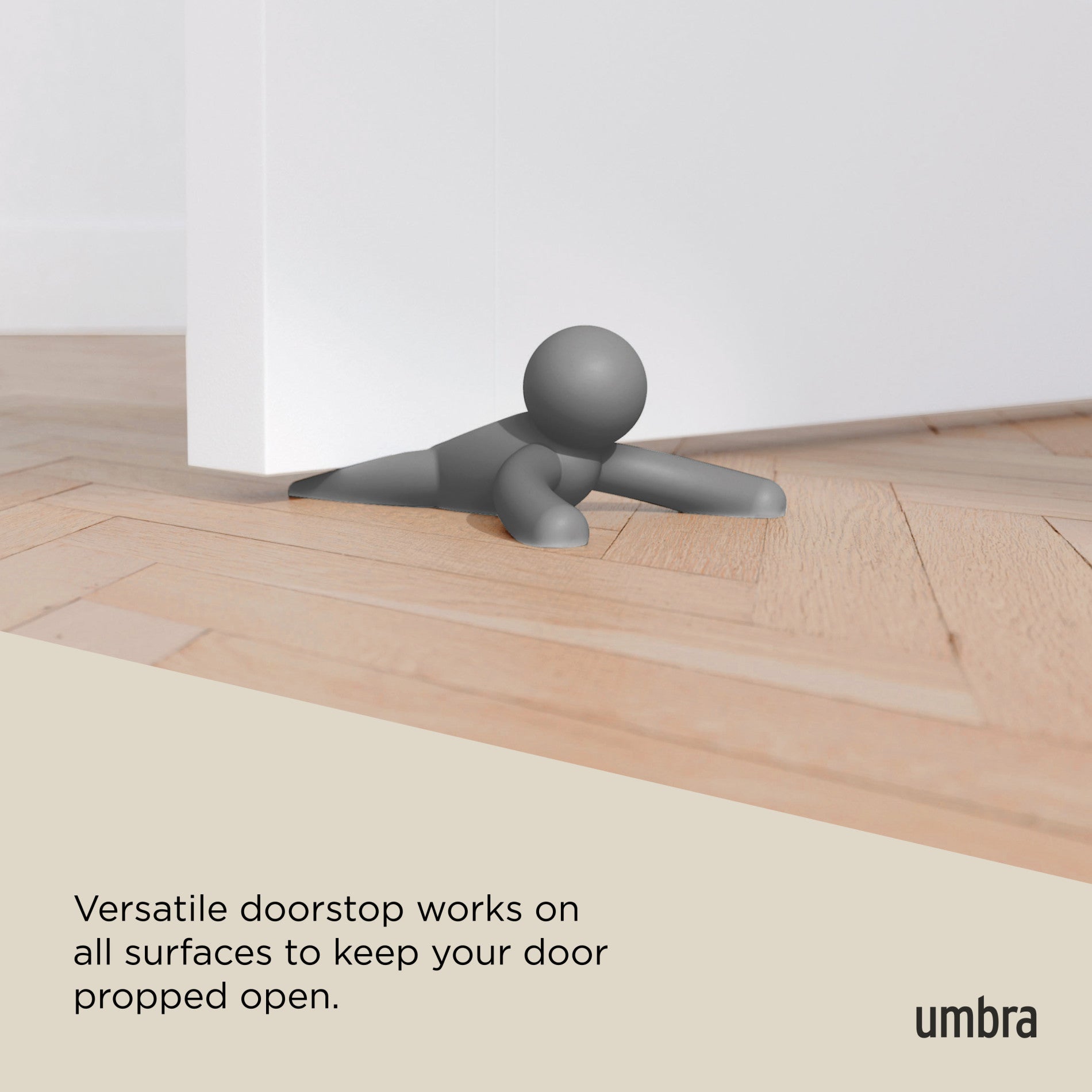Buddy Doorstop - Heavy Duty Door Stopper for Home & Office - Non-Slip Wedge to Keep Doors Open - Perfect for Moving, Cleaning & Child Safety