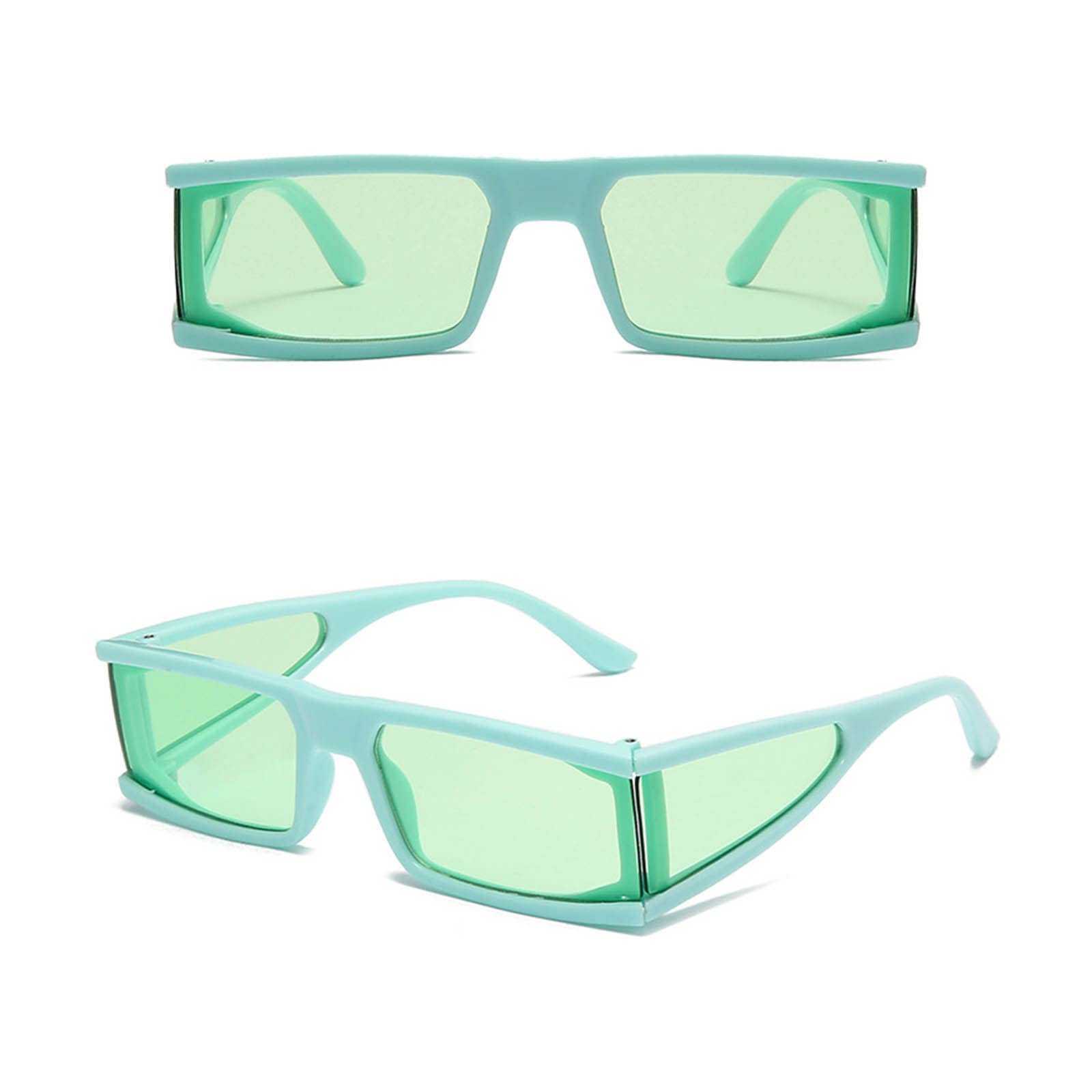 Trendy Polarized Rectangle Sunglasses for Women - UV400 Protection Narrow Square Frame Driving Glasses - Perfect for Beach, Driving & Outdoor Activities