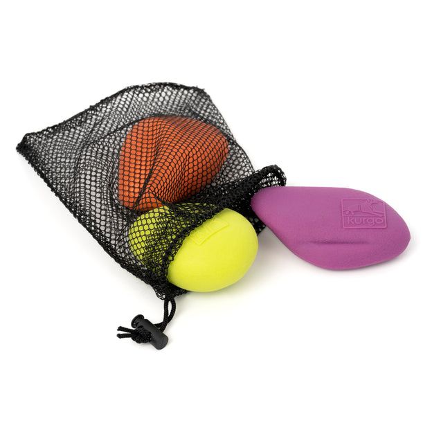 Kurgo® Floating Rubber Duck Skipping Stones - Perfect for Water Play, Dog Training & Outdoor Fun