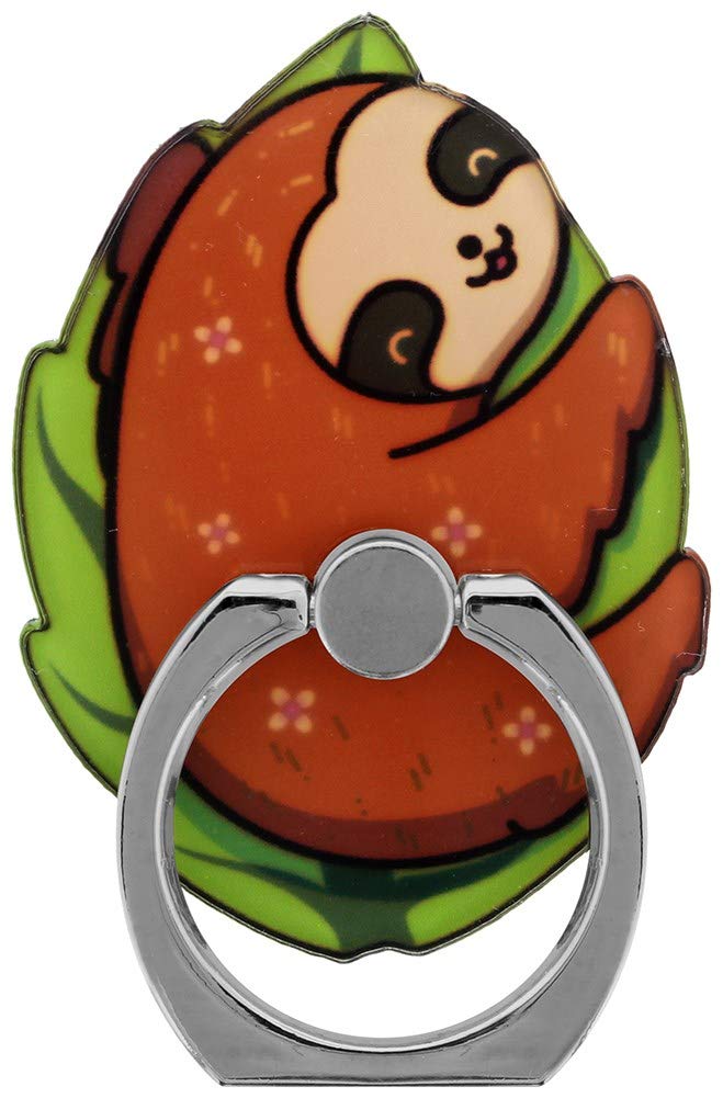 Sleepy Sloth Phone Ring Holder & Stand - Adjustable Grip for iPhone, Samsung & Smartphones - Perfect for Bed, Desk & Travel Use