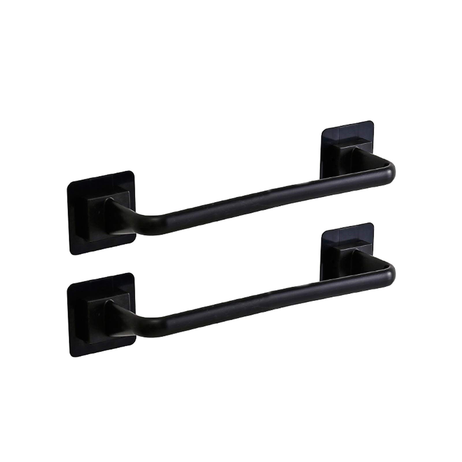 2-Pack Suction Cup Towel Bars - No Drill Wall Mounted Bathroom & Kitchen Towel Rail - Rustproof Stainless Steel for Bath, Shower, and Laundry Room Organization