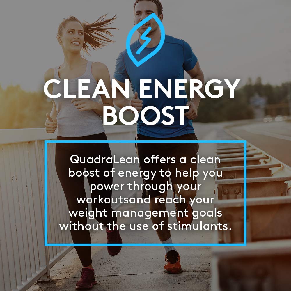 RSP Nutrition QuadraLean - Stimulant-Free Weight Management Supplement with CLA, L-Carnitine & Green Tea Extract - Metabolism Booster, Energy & Appetite Support - 50 Servings (Packaging May Vary) - Perfect for Fitness Enthusiasts & Healthy Lifestyle