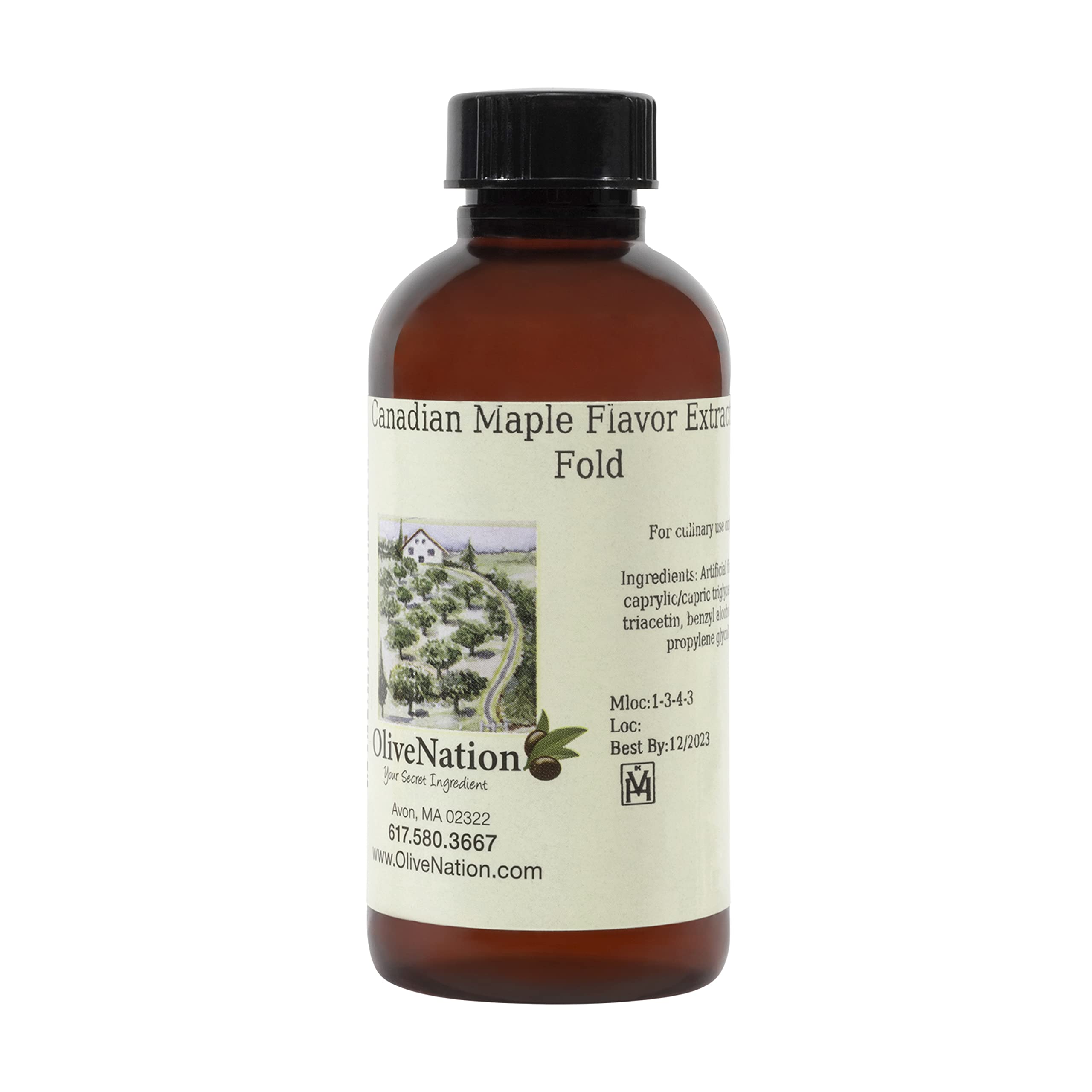 Premium Canadian Maple Flavoring for Baking - Non-GMO, Gluten Free, Kosher & Vegan (4 oz) - Perfect for Cookies, Cakes, Frosting & Ice Cream - Natural Sweetener for Desserts & Breakfast Treats