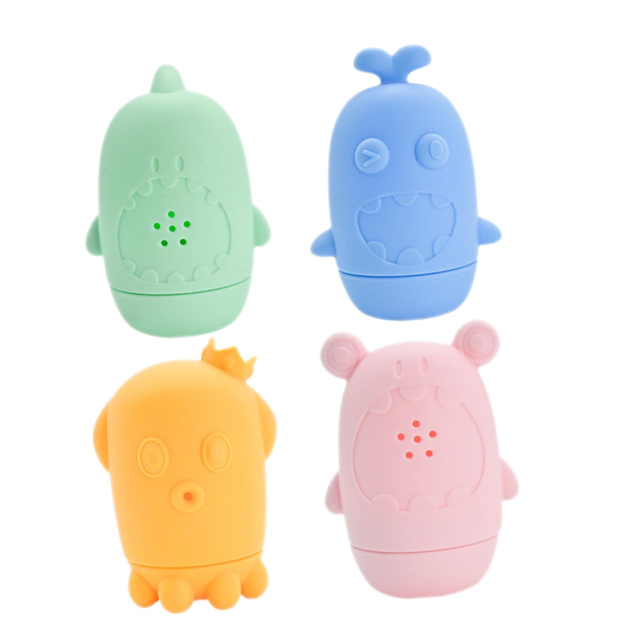 ORFOFE 4-Piece Bath Toys Set for Kids - Fun Bathtub Floating Toys for Toddlers & Babies - Perfect for Bath Time Play, Sensory Learning & Water Play Activities