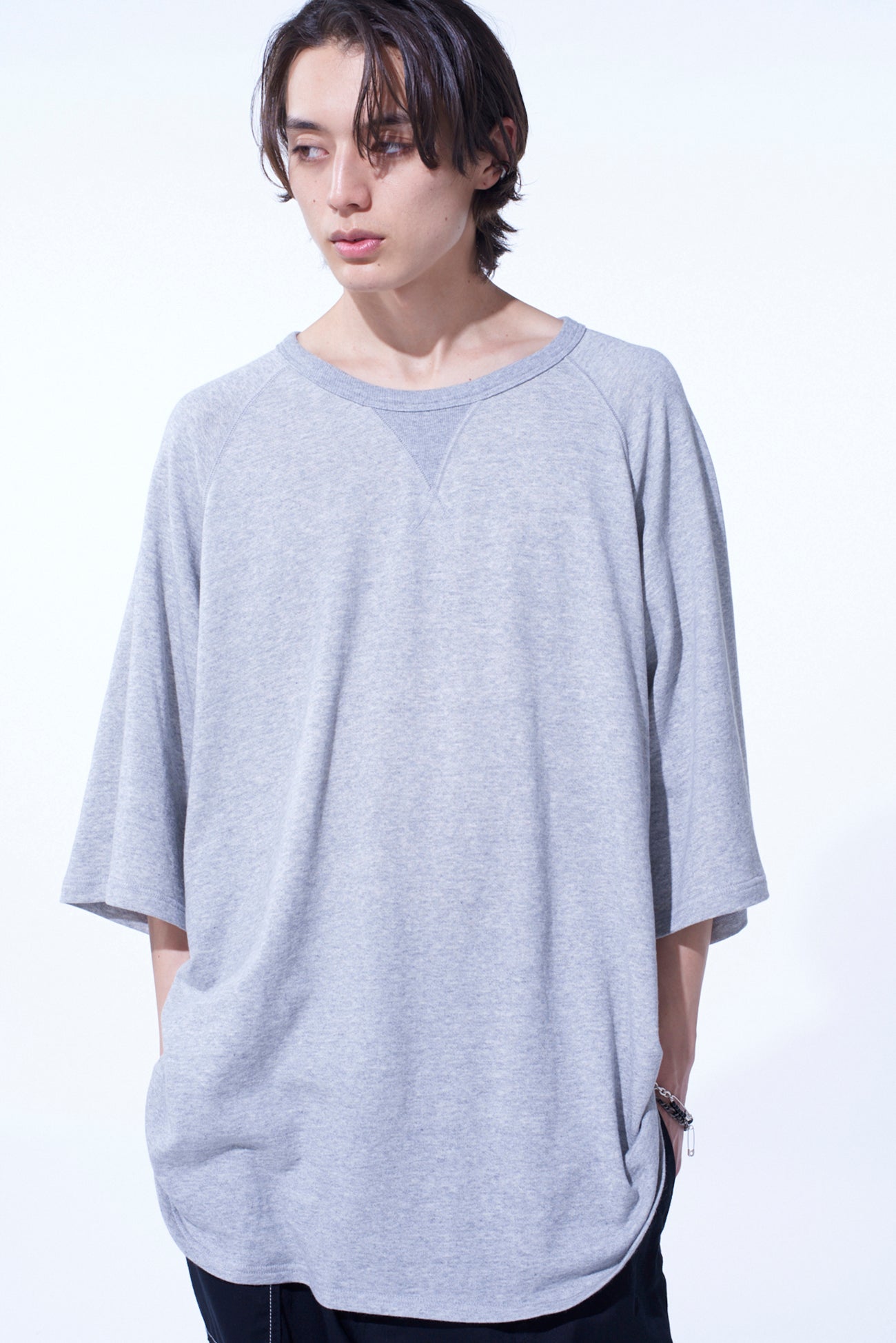 Soft Cotton Gauze Oversized T-Shirt with Raglan Sleeves & Center Back Stitch Detail - Comfortable Loose Fit Casual Top for Women | Perfect for Everyday Wear, Layering & Relaxing at Home