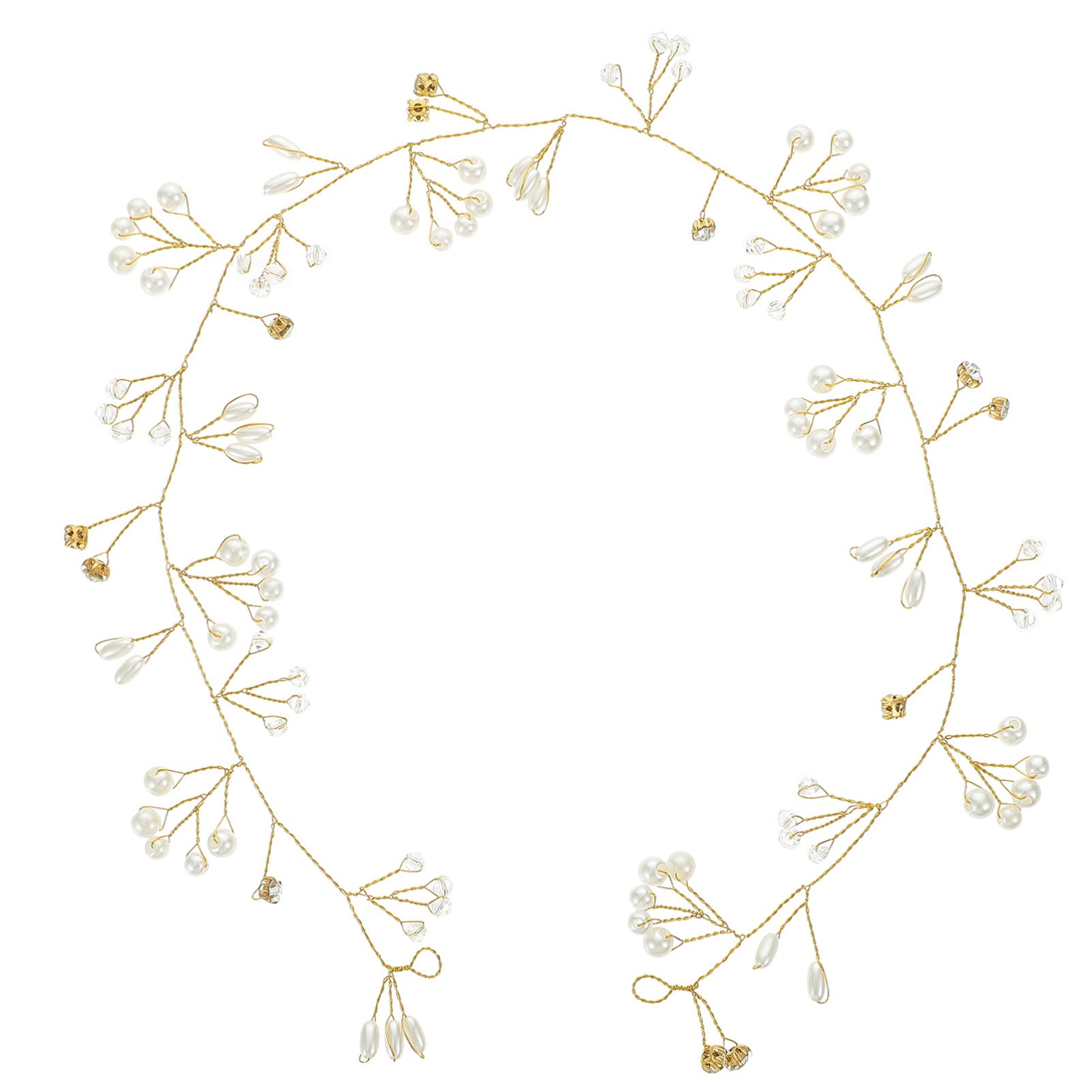 Lurrose Pearl Bridal Hair Vine – Elegant Wedding Hair Accessories for Brides, Bridesmaids & Prom | Headband Hair Jewelry for Weddings, Parties & Special Occasions
