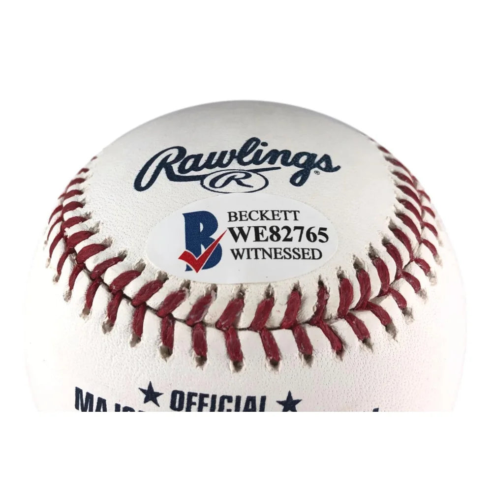 Greg Maddux Autographed 1995 World Series Baseball - Atlanta Braves Championship - BAS COA Certified - Perfect for Sports Memorabilia Collections & Baseball Fan Gifts