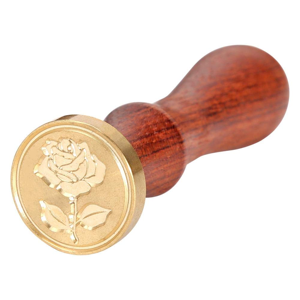 winnereco DIY Wax Seal Stamp Kit - Rose Pattern Fire Painting for Stamping, Envelope Sealing, Wedding Invitations, Scrapbooking & DIY Crafts