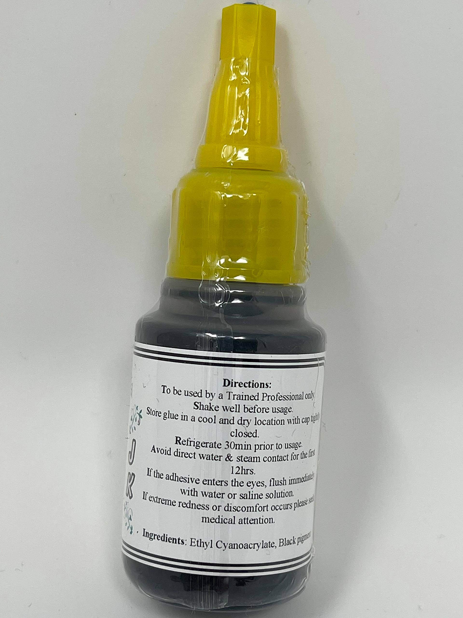 Premium Lash Extension Adhesive - 30ml (1oz) - Made in USA - Long Lasting & Strong Hold - Perfect for Professional & DIY Eyelash Extensions