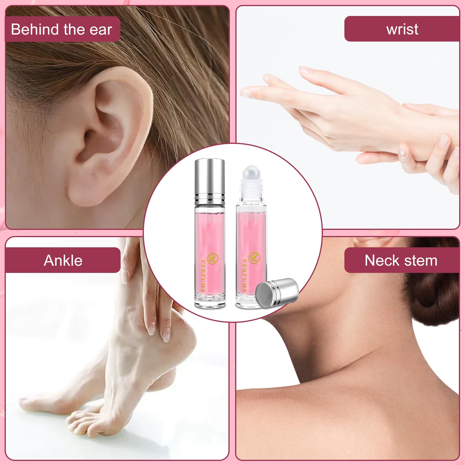 TECHEEL 2-Pack Long Lasting Women's Perfume Set | Portable Travel Size Perfume for Women | Office, Date Night & Daily Fragrance Gift