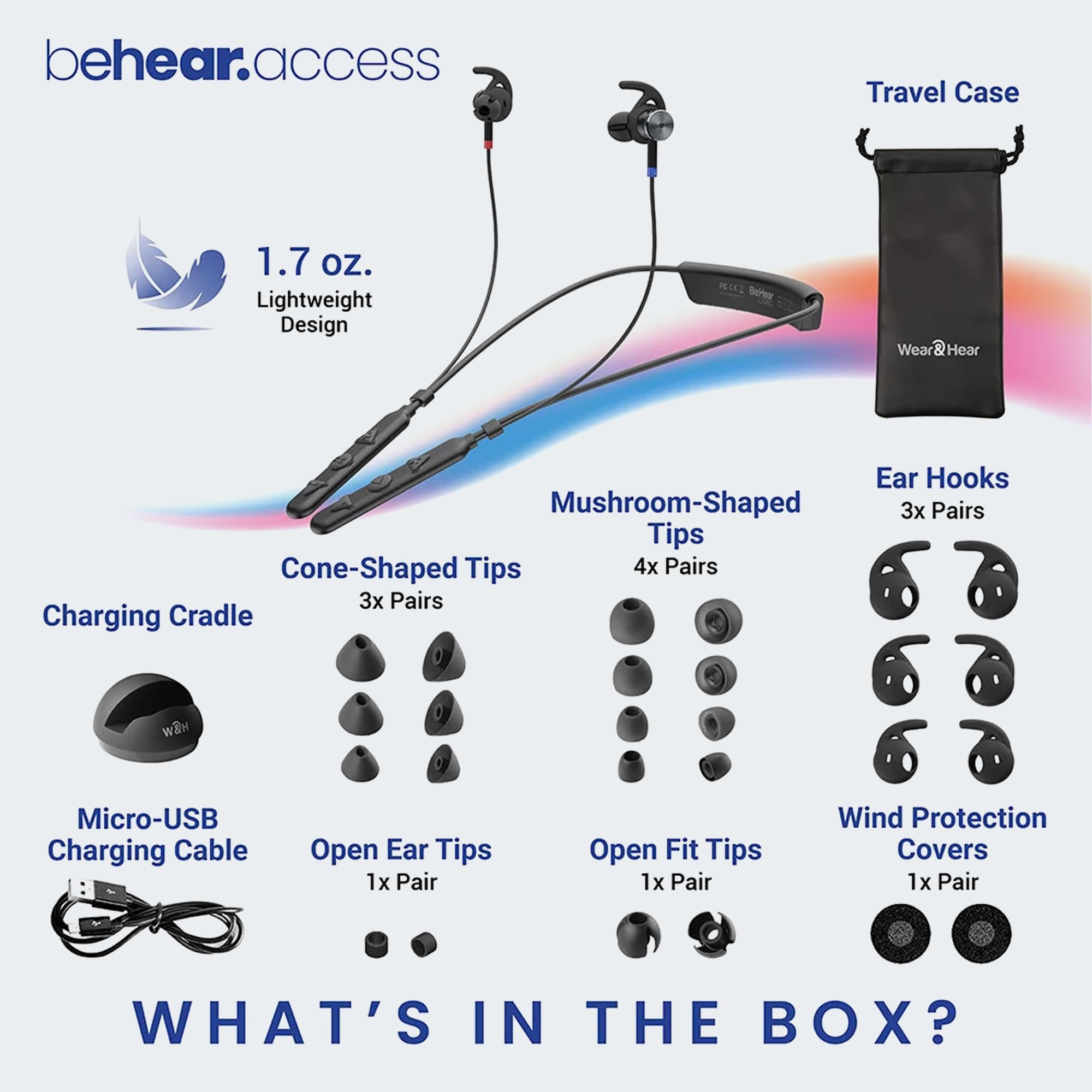 HearLink Wireless TV Sound System - Bluetooth Audio Transmitter & Hearing Amplifier Headphones for Seniors | Low Latency, Long Range Personal Sound Amplifier | Perfect for TV Watching, Movies, and Home Entertainment