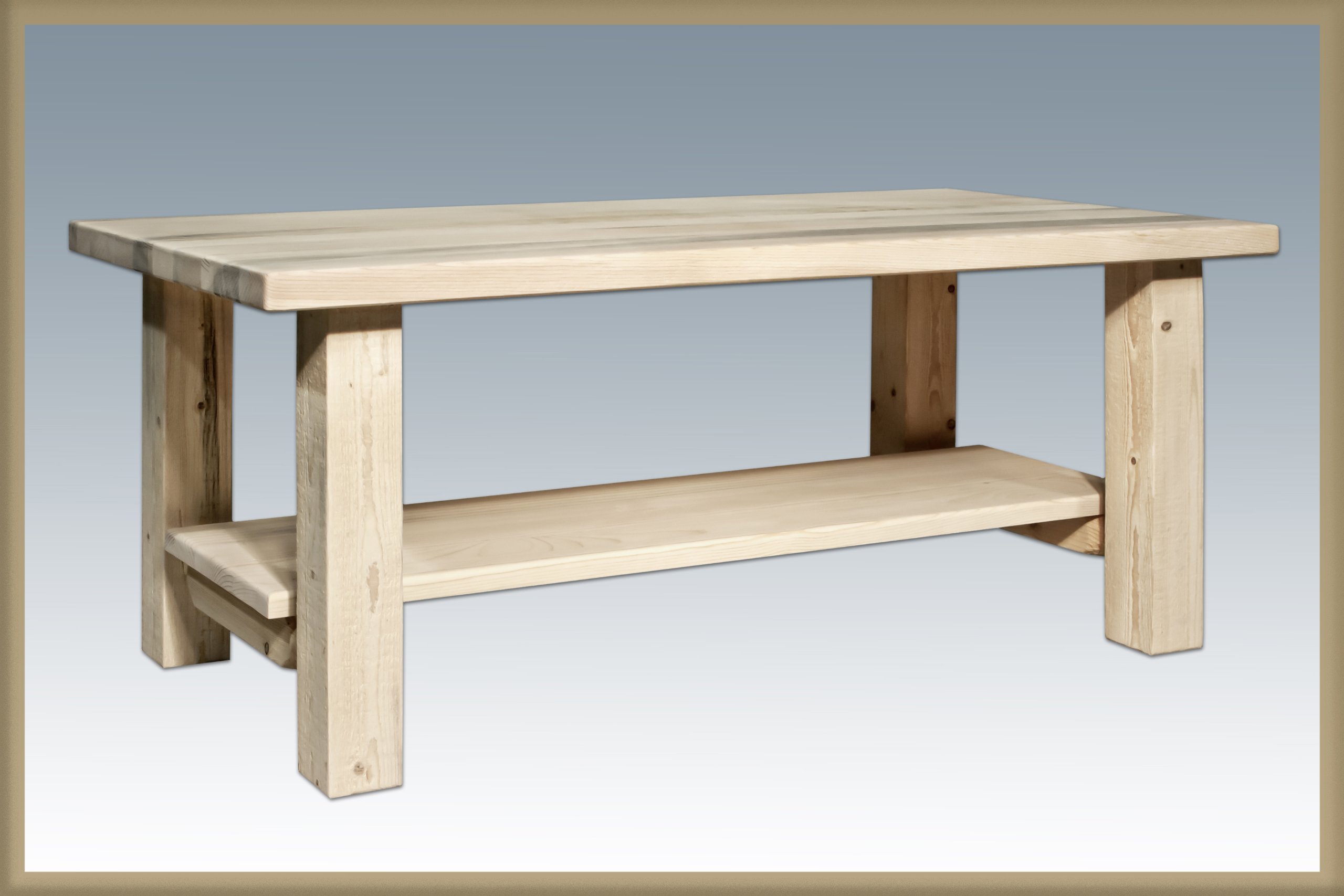 Montana Woodworks Glacier Country Collection Square Bistro Table - Outdoor Patio Dining, Garden Furniture, Backyard Decor for Small Spaces