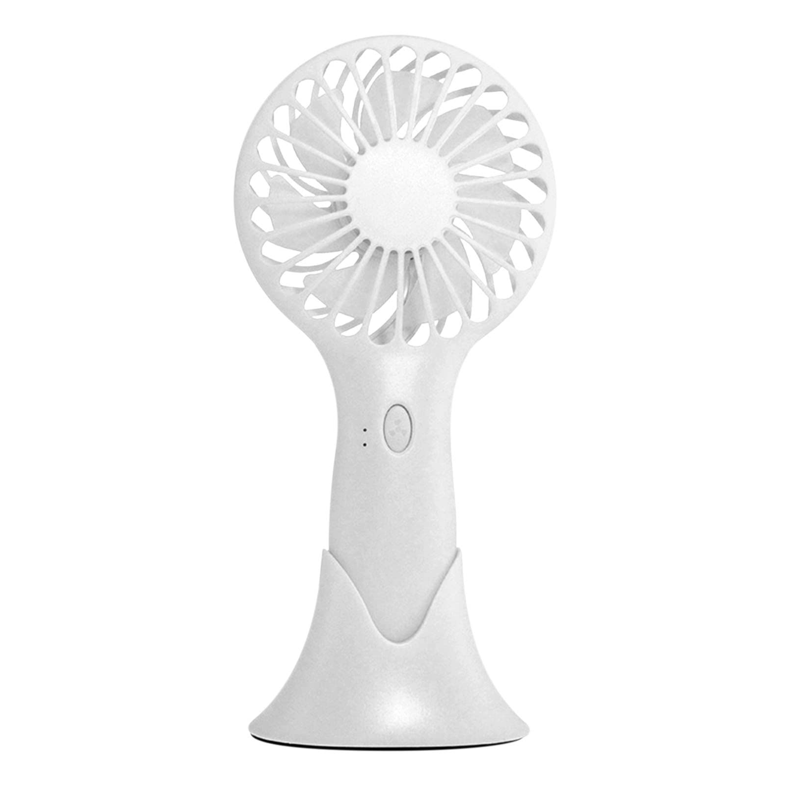 Portable USB Mini Desktop Fan - Cute Cartoon Handheld Fan with Base, Rechargeable Battery for Home Office Travel | Perfect for Kids, Dorm, Camping & Outdoor Use