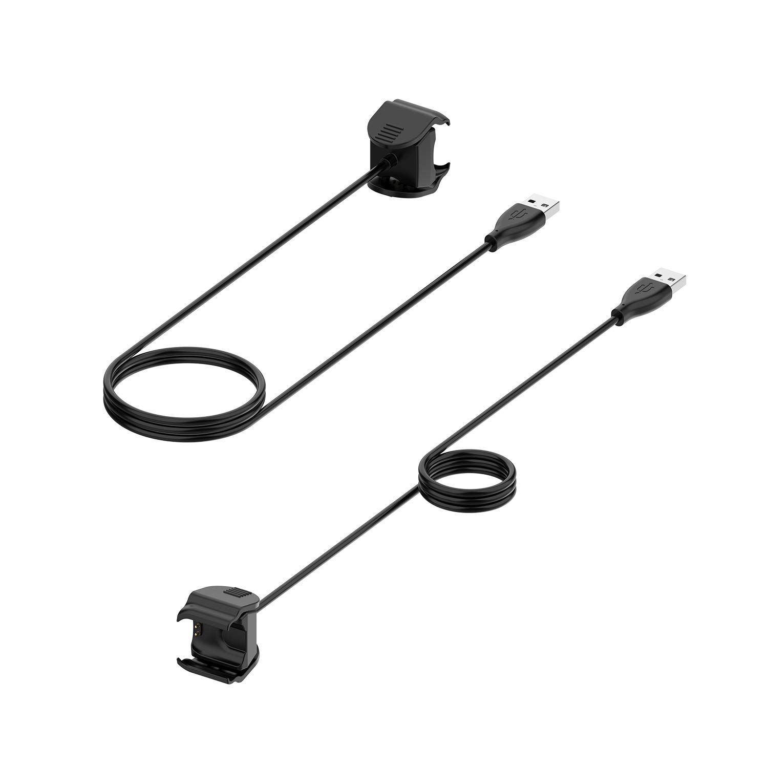 TenCloud Replacement Charger for Mi Band 5 - Clip On Charging Cable Compatible with Xiaomi Mi Band 5 Smartwatch (Twin Large Pack) - Perfect for Home, Office & Travel Use
