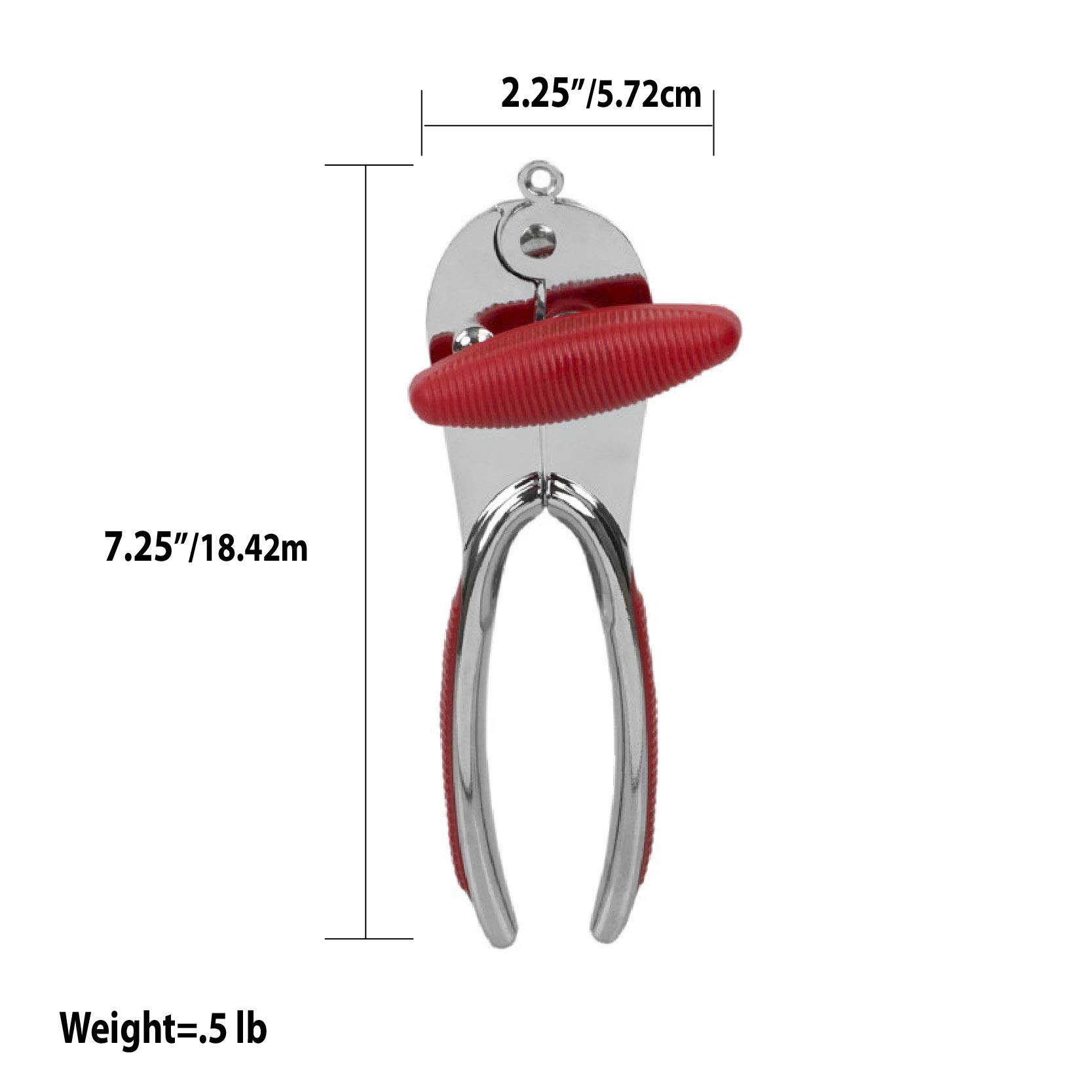 Premium Zinc Can Opener with Ergonomic Rubber Grip - Smooth & Safe Kitchen Tool for Camping, Emergency Kits & Everyday Use