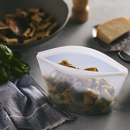 Stasher Premium Silicone Reusable Food Storage Bags - 6-Cup Bowl | BPA-Free, Leakproof, Eco-Friendly | Microwave, Dishwasher, Oven & Freezer Safe | Perfect for Meal Prep, Sous Vide Cooking & Snack Storage