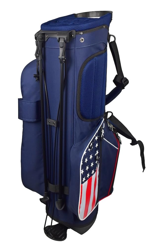 Hot-Z Golf USA Flag Stand Bag - Lightweight & Durable Golf Bag with American Flag Design - Perfect for Golf Tournaments, Driving Range & Outdoor Sports