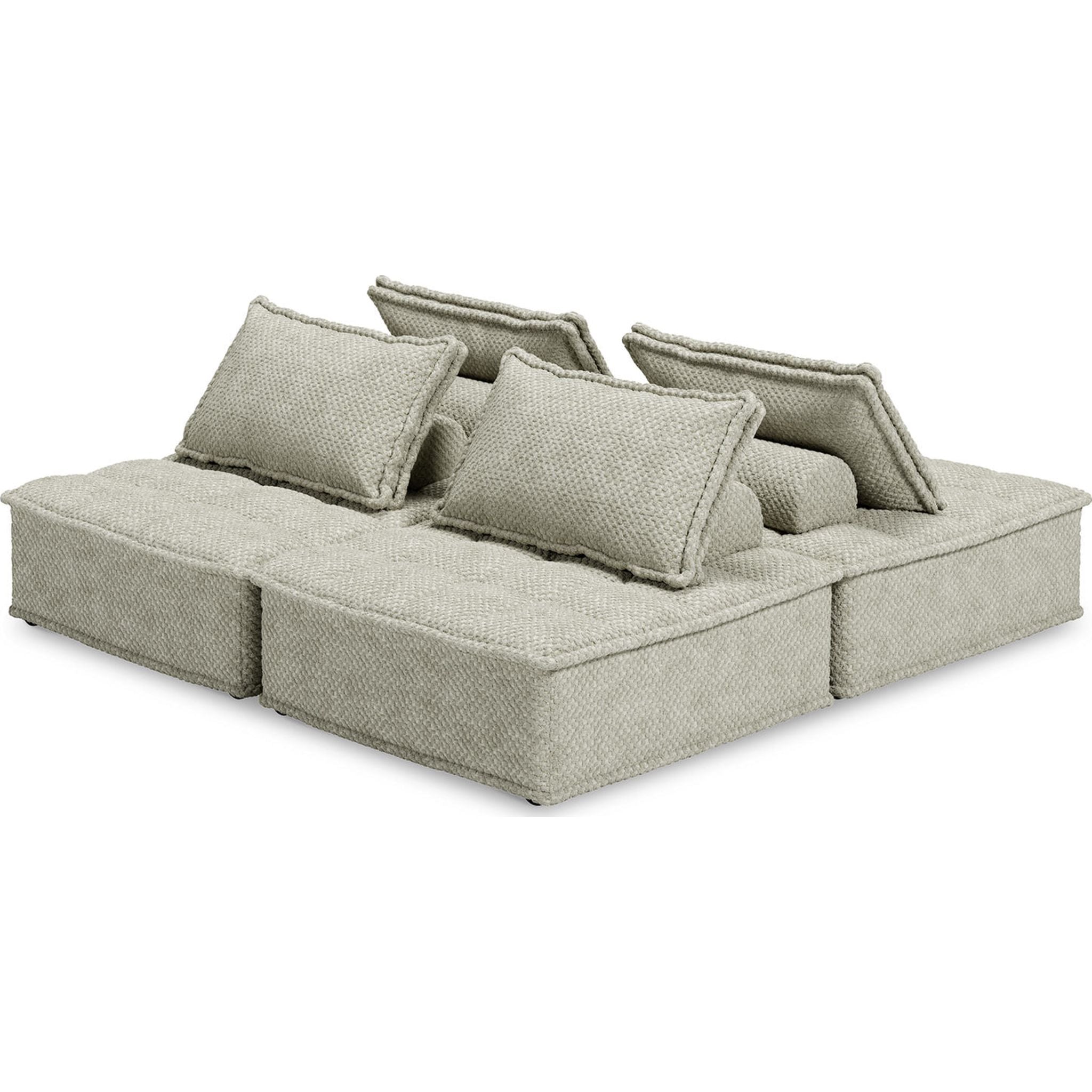 4-Piece Modular Sectional Sofa Set - Modern L-Shaped Couch with Chaise for Living Room, Lounge & Family Room - Comfortable & Stylish Home Furniture