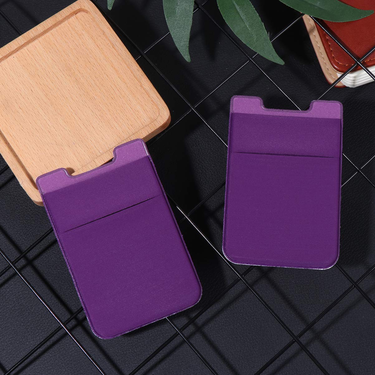Hemobllo 2pcs Purple Phone Holder for Car & Parking Card - Perfect for Driving