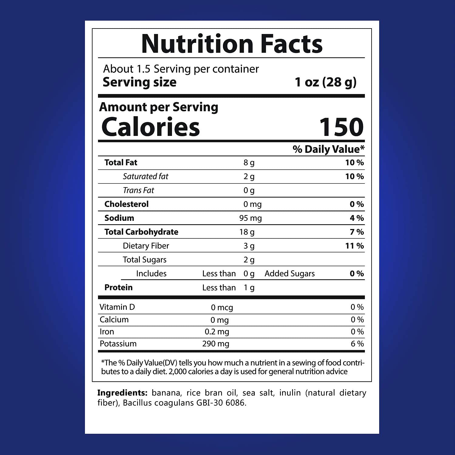 Banana Joe Sea Salt Banana Chips - Healthy Vegan Snacks with 1 Billion Probiotics, Gluten Free, Paleo, Non-GMO, Unsweetened Dried Bananas for Adults & Kids | Perfect for School Lunches, Office Snacks & On-the-Go Energy Boost