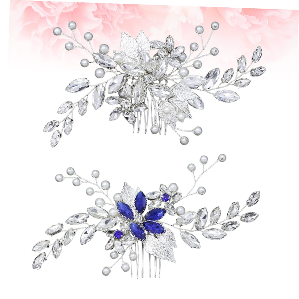 FOMIYES Bridal Hair Accessories Set - 2 Rhinestone Hair Combs for Wedding, Prom, Dinner & Dance - Elegant Bridal Jewelry for Women - Perfect for Bridal Showers, Bachelorette Parties & Special Occasions