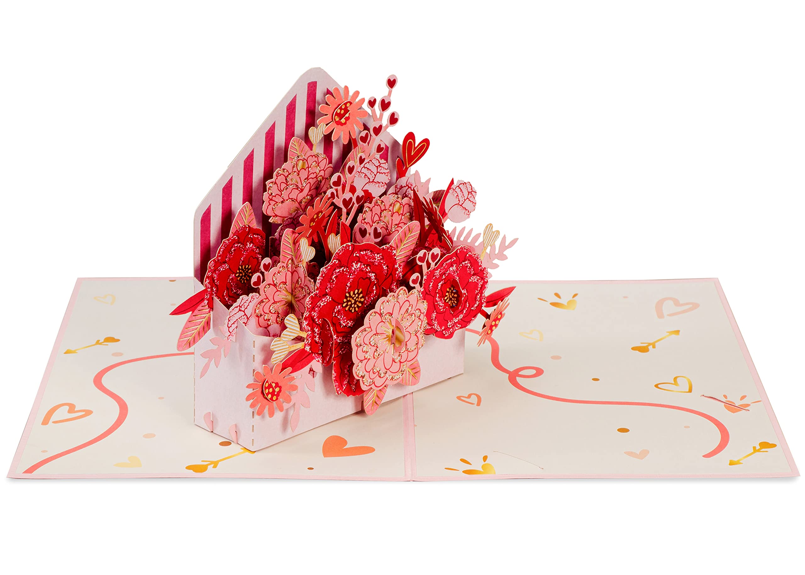 3D Floral Letter Pop Up Card - 5