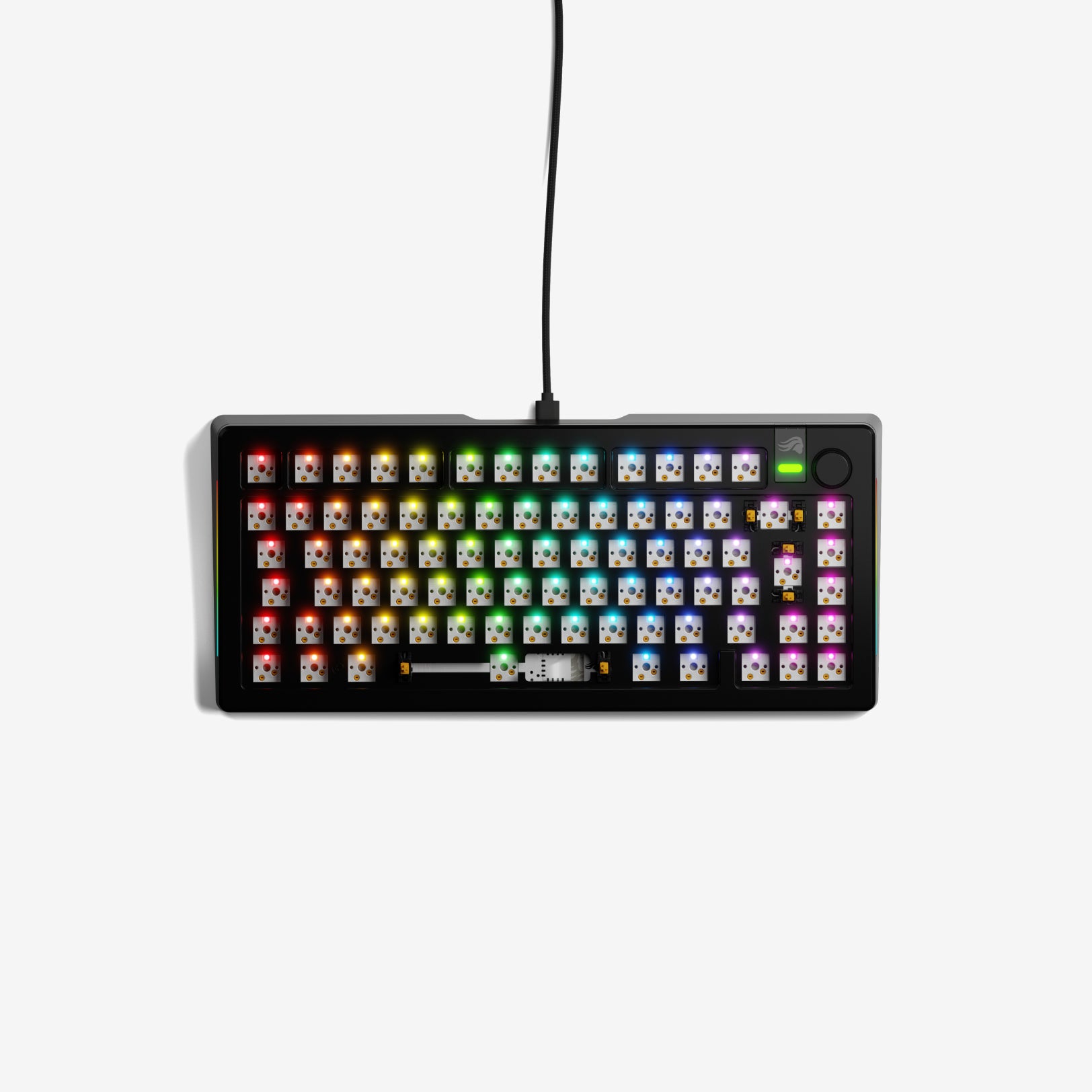 GMMK 3 PRO 60% Hot-Swappable Mechanical Gaming Keyboard Barebones Kit - Compact RGB Backlit for PC/Mac, Perfect for Esports & Typing Enthusiasts