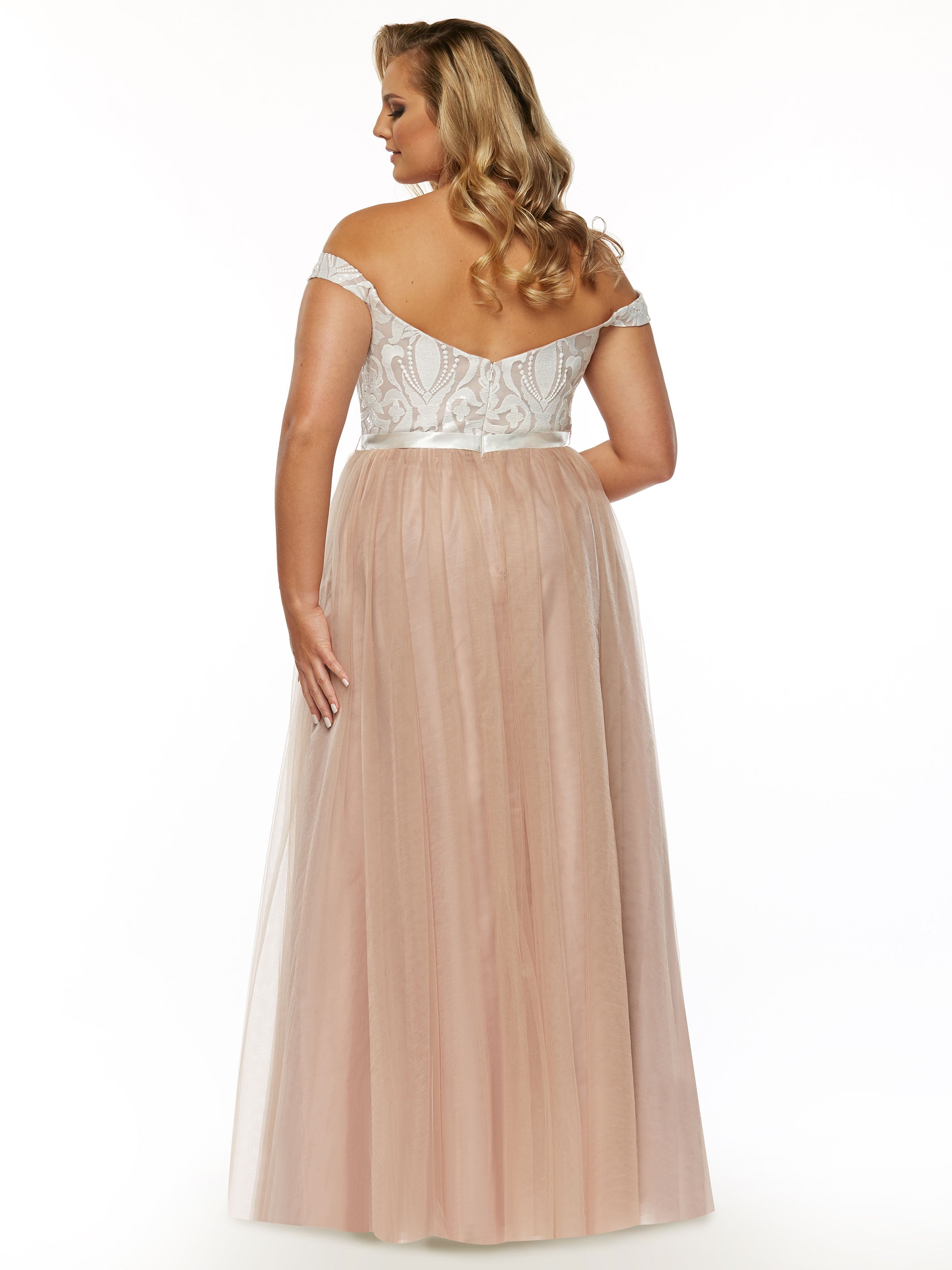 Elegant Off-the-Shoulder Sequin Lace A-Line Bridesmaid Dress - Perfect for Weddings, Prom & Formal Events