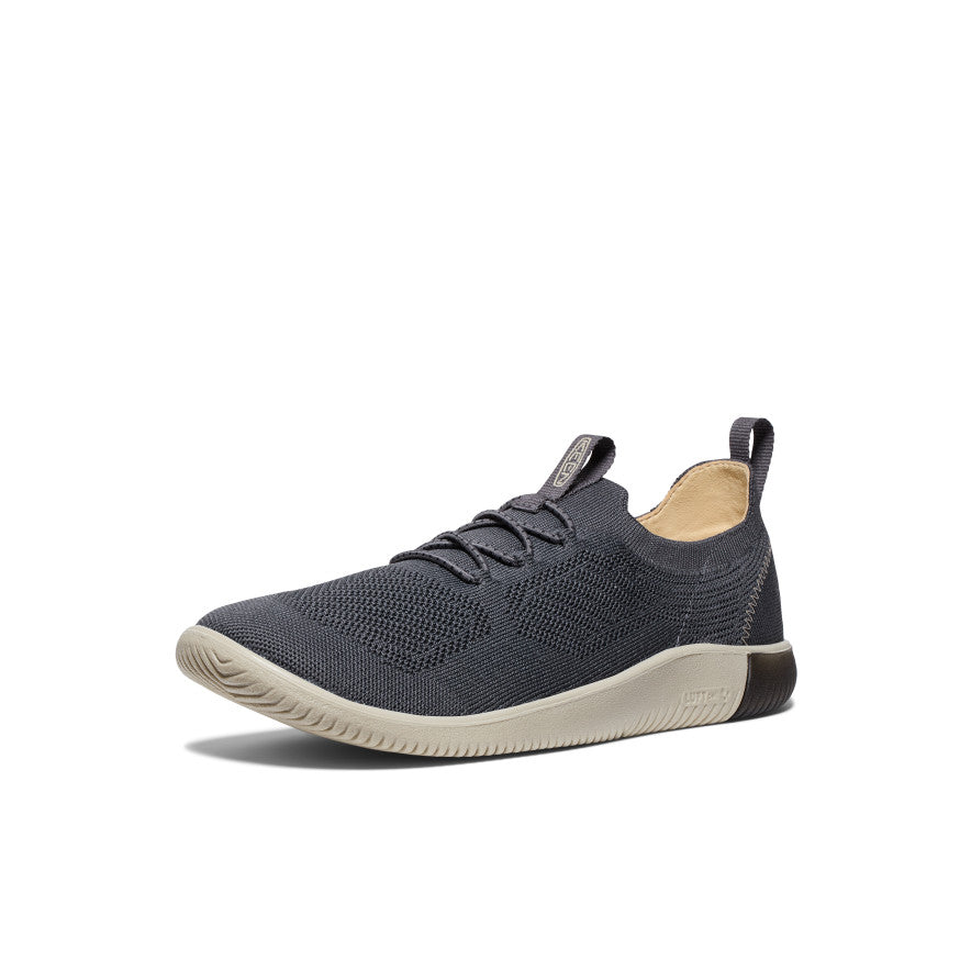 KNX Men's Knit Sneakers - Breathable Lightweight Walking Shoes for Men | Black/Magnet Color | Perfect for Running, Gym Workouts & Casual Wear