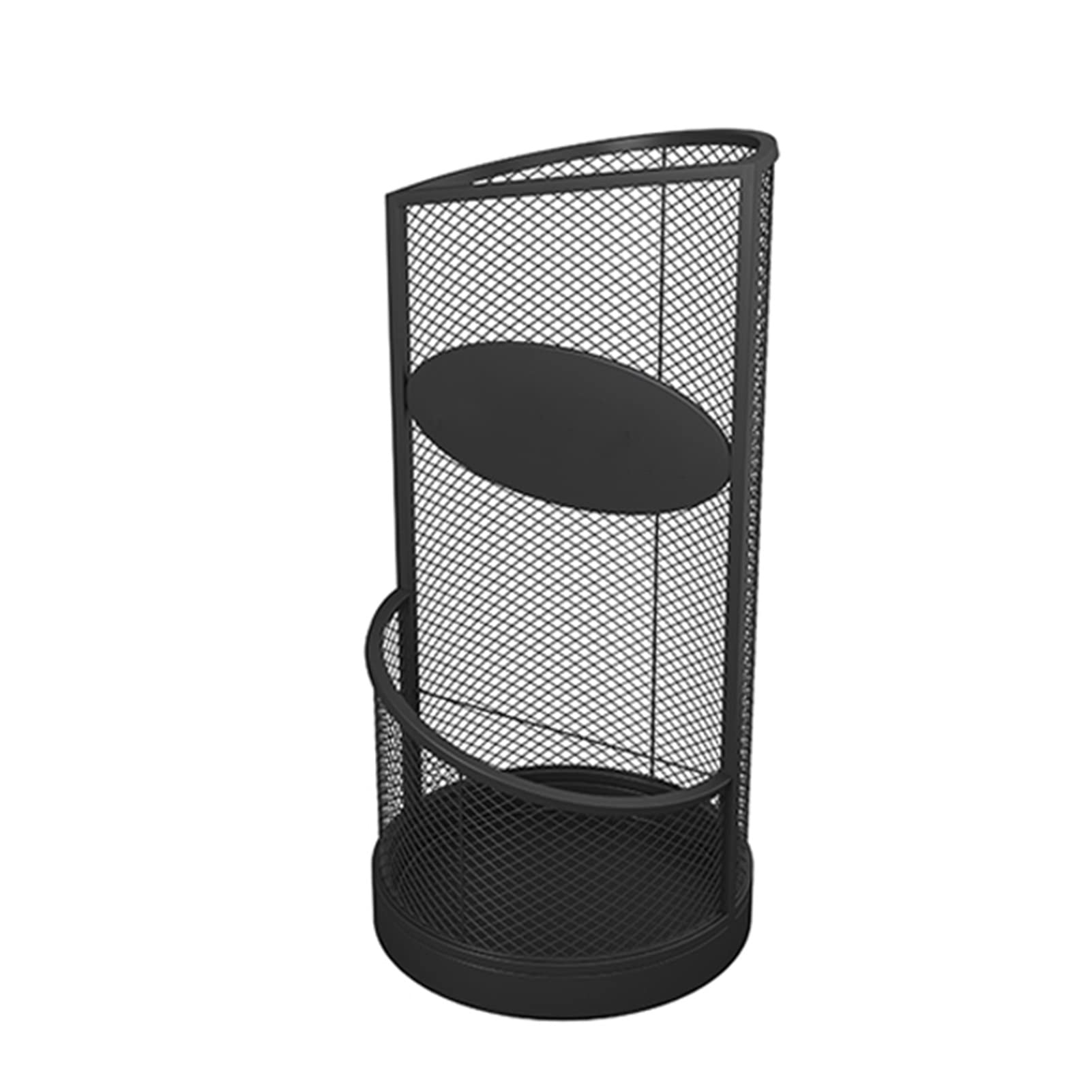 Modern Metal Umbrella Stand Holder for Entryway, Office & Home - Openwork Design for Long & Short Umbrellas - Black Large Size - Perfect for Rainy Days & Organized Storage