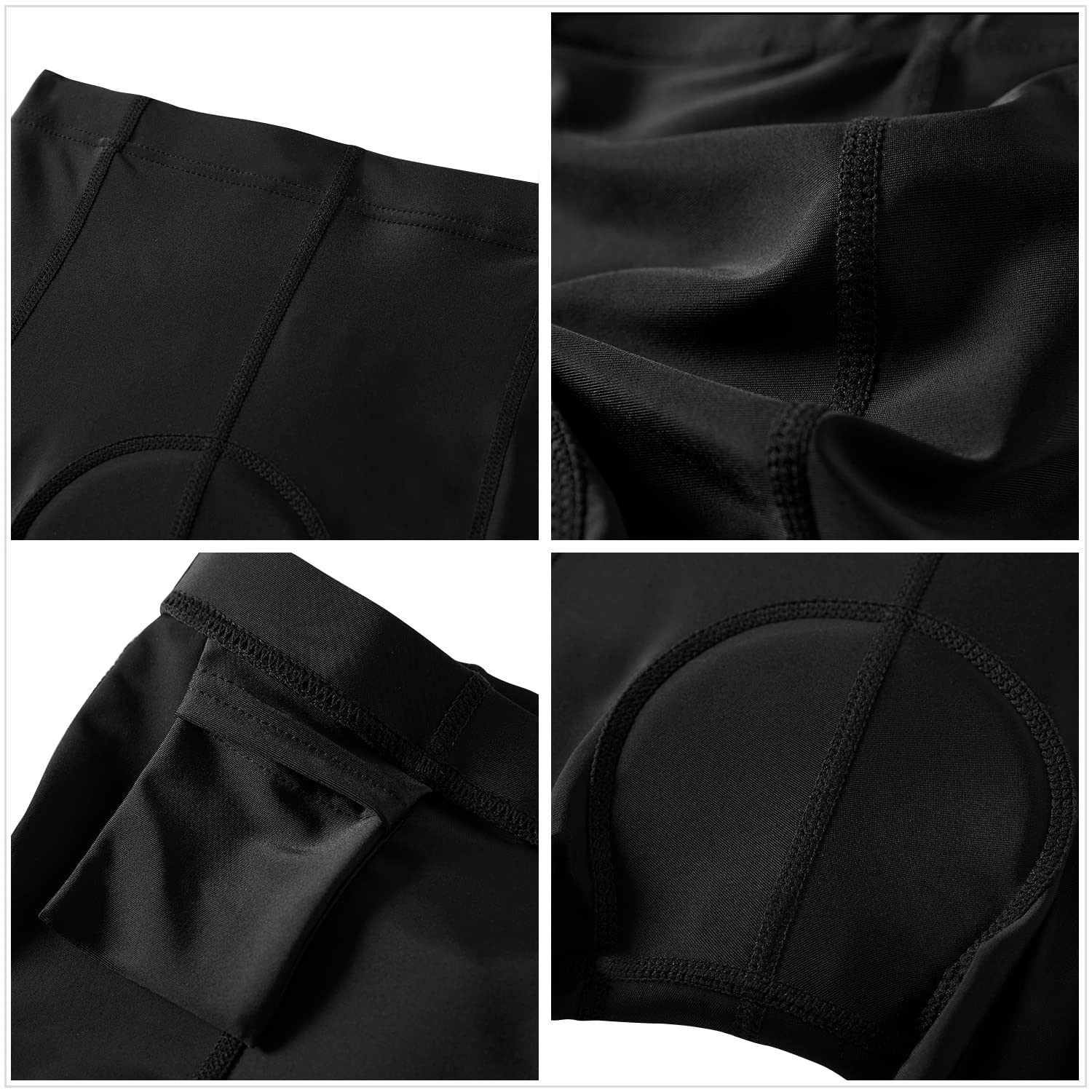 **Kids' 3D Padded Bike Shorts for Boys & Girls - Breathable Black Cycling Pants for Comfortable Riding | Perfect for Outdoor Biking, Training, and Family Adventures**