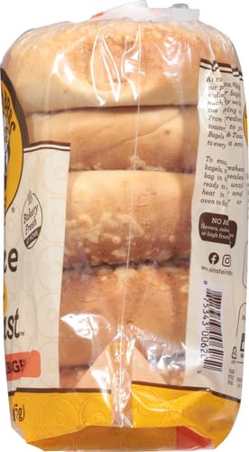Einstein Bros. Bagels Asiago Cheese Take & Toast - 18.5 oz (5 Count) - Perfect for Breakfast, Office Snacks & Quick Meals