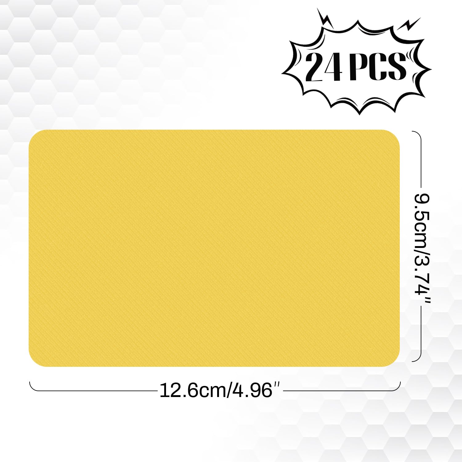 24 Pcs Iron-On Fabric Patches 3