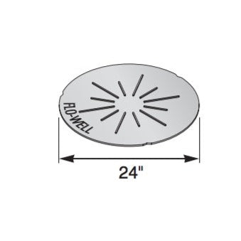 NDS FWBP24 24-Inch Drain Flo Well Bottom - Heavy Duty Stormwater Drainage System for Residential & Commercial Use