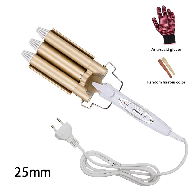 Professional Hair Curling Iron Wand - 1 Inch Ceramic Tourmaline Barrel for Long Lasting Curls & Waves - Perfect for Salon, Home Styling & Special Occasions