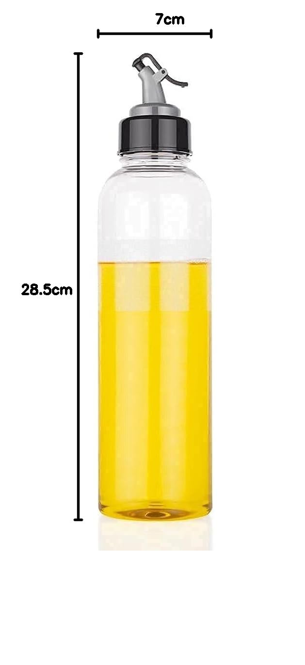 1L Oil Dispenser Bottle for Kitchen - Airtight Cooking Oil Container with Easy Flow Spout, Perfect for Olive Oil, Vinegar & Liquid Beverages - Ideal for Salad Dressing, Baking & Frying