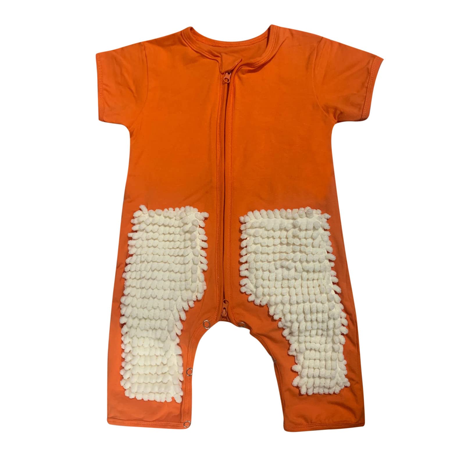 Funny Baby Mop Onesie - Cute Cleaning Romper Jumpsuit for Infants | Short Sleeve One-Piece Outfit for Playtime & Photo Shoots