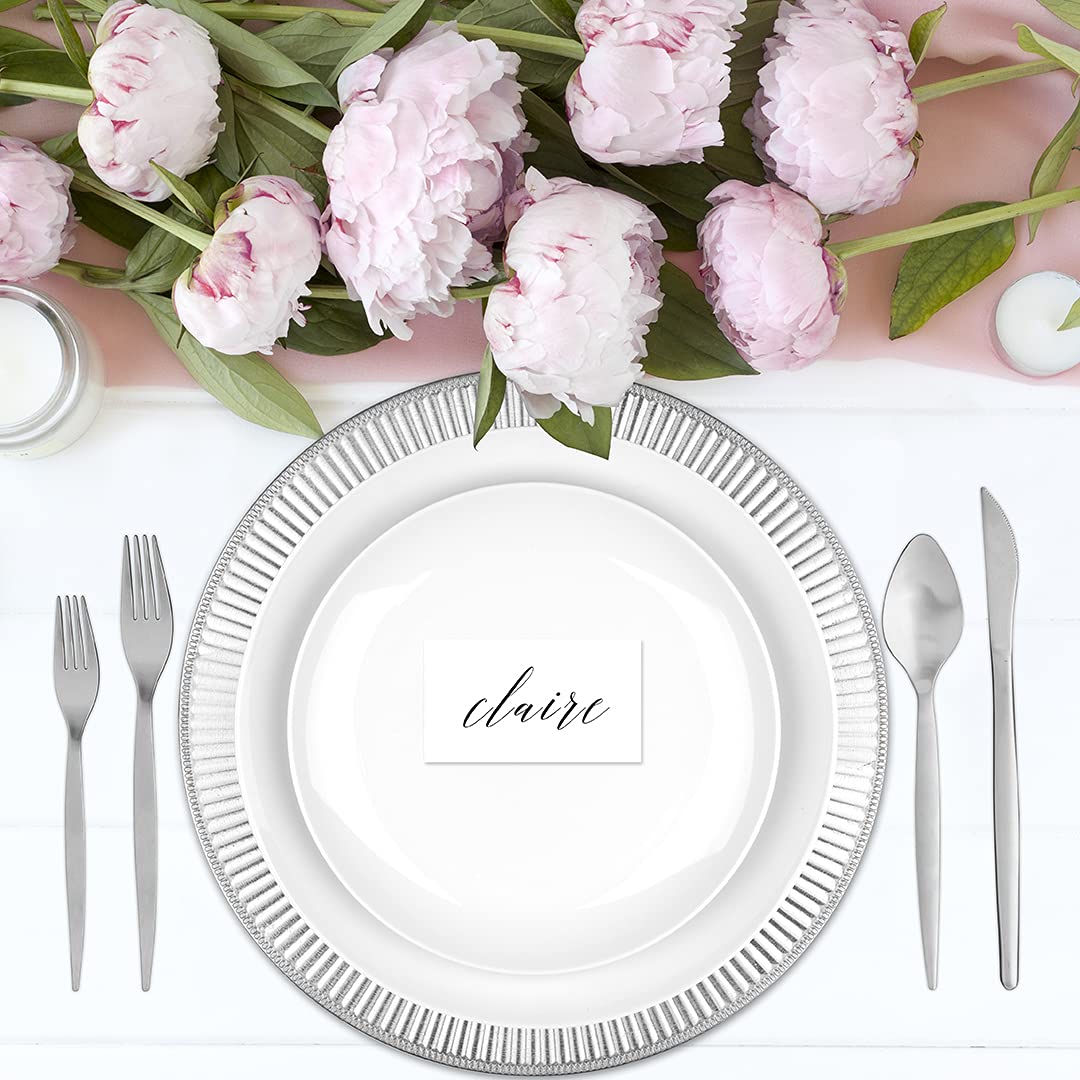 Koyal Wholesale 4-Pack Silver Ribbed Charger Plates - French Style Ornate Dinnerware for Rustic Farmhouse Table Decor - Perfect for Weddings, Parties & Holiday Dining