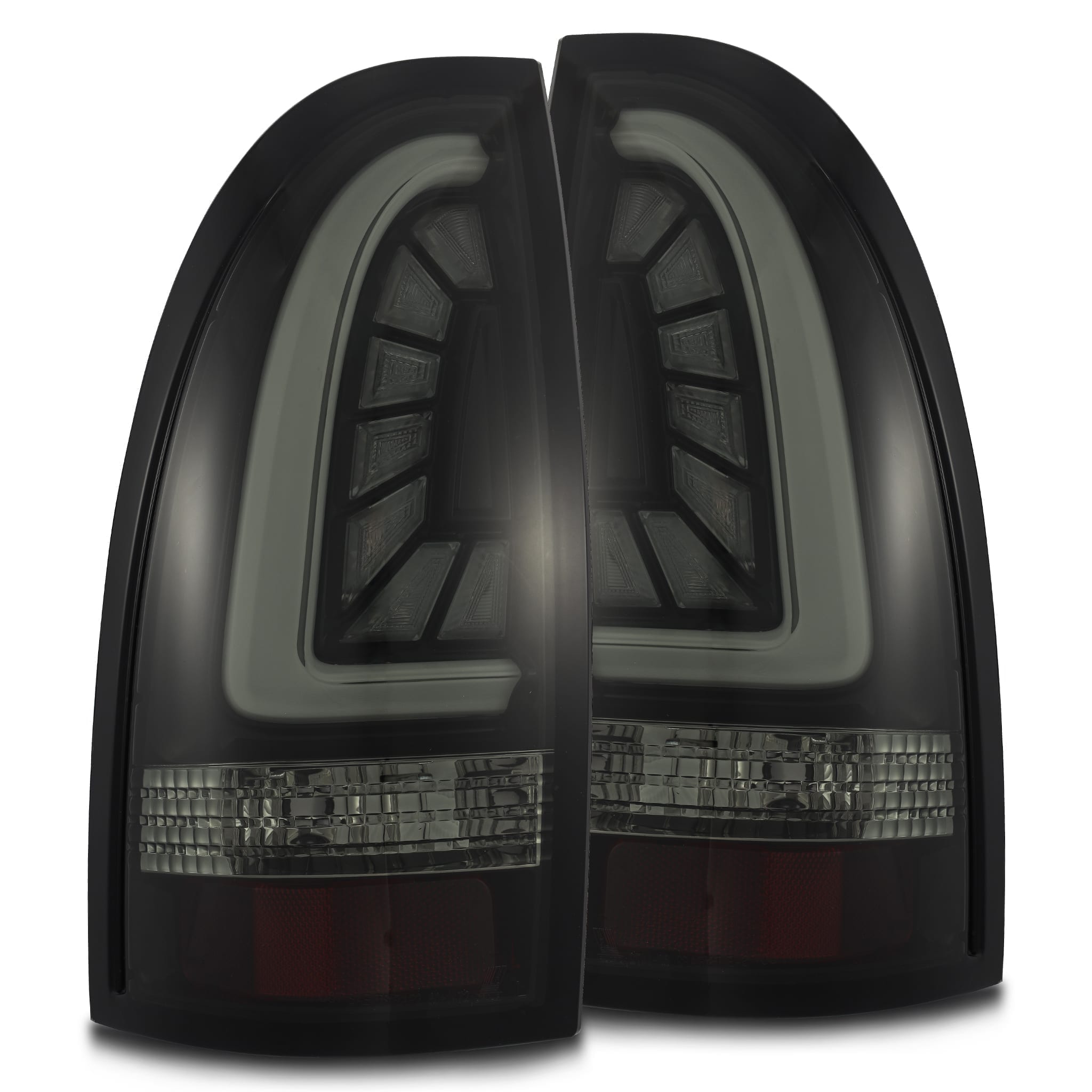 2005-2015 Toyota Tacoma PRO Series LED Tail Lights - Jet Black - Alpha Rex 680030 - Upgrade Your Truck's Style & Safety for Night Driving & Off-Road Adventures