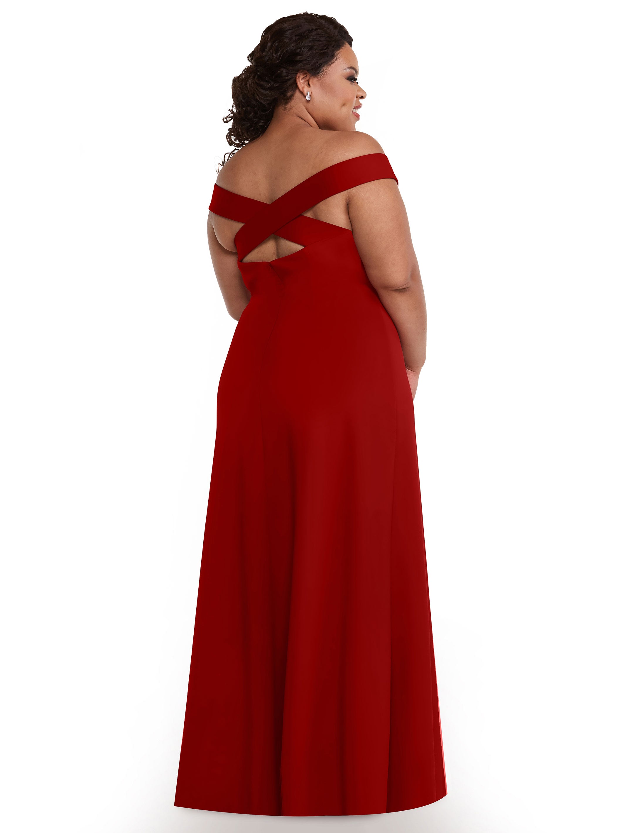 Elegant Off The Shoulder Sheath Bridesmaid Dress - Double Knit Fabric for Weddings, Parties & Formal Events