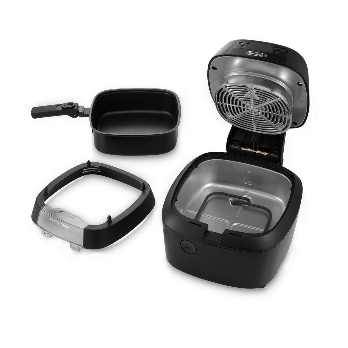 De'Longhi Rapid Crisp 4-Quart Air Fryer - 1700W Fast Cooking, Nonstick & Easy Clean - Perfect for Fries, Chicken, Pizza & More - Ideal for Quick Meals & Healthy Snacks - FH2133