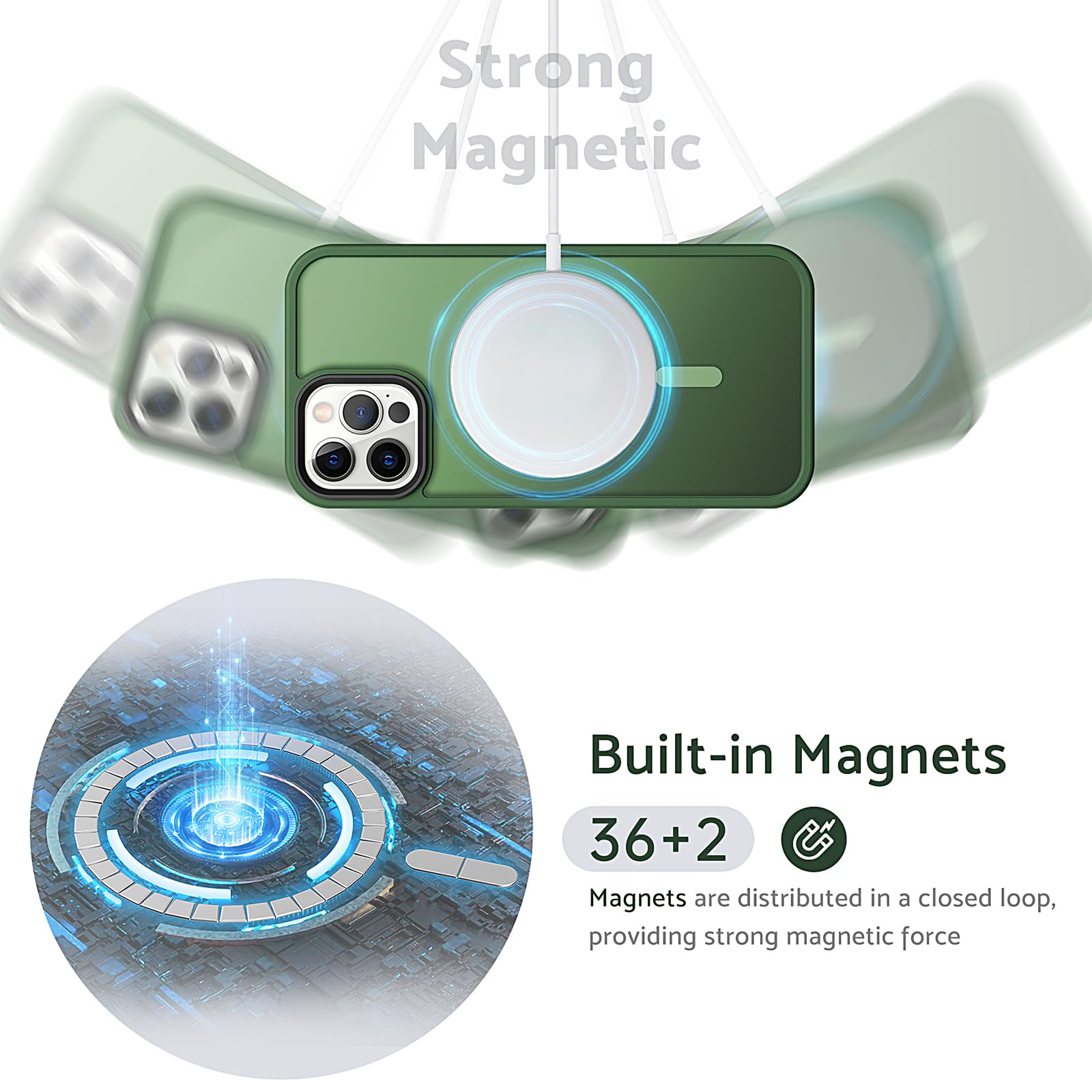 Anqrp Magnetic Case for iPhone 12 & iPhone 12 Pro (6.1