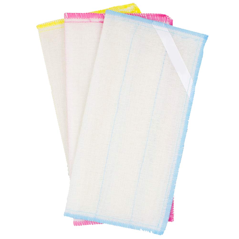 3-Pack Premium Cotton Dish Washing Towels - Fast Drying, Odor-Free Kitchen Scrubber for Dishes, Bowls & Pans | Ideal for Daily Cleaning, Dishwashing & Kitchen Maintenance