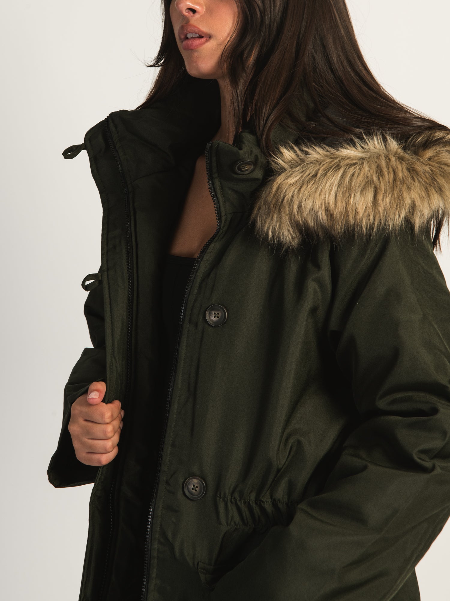 B.YOUNG ALICA Women's Winter Parka Jacket - Waterproof Windproof Warm Coat for Outdoor Activities, Hiking, and Snow Sports