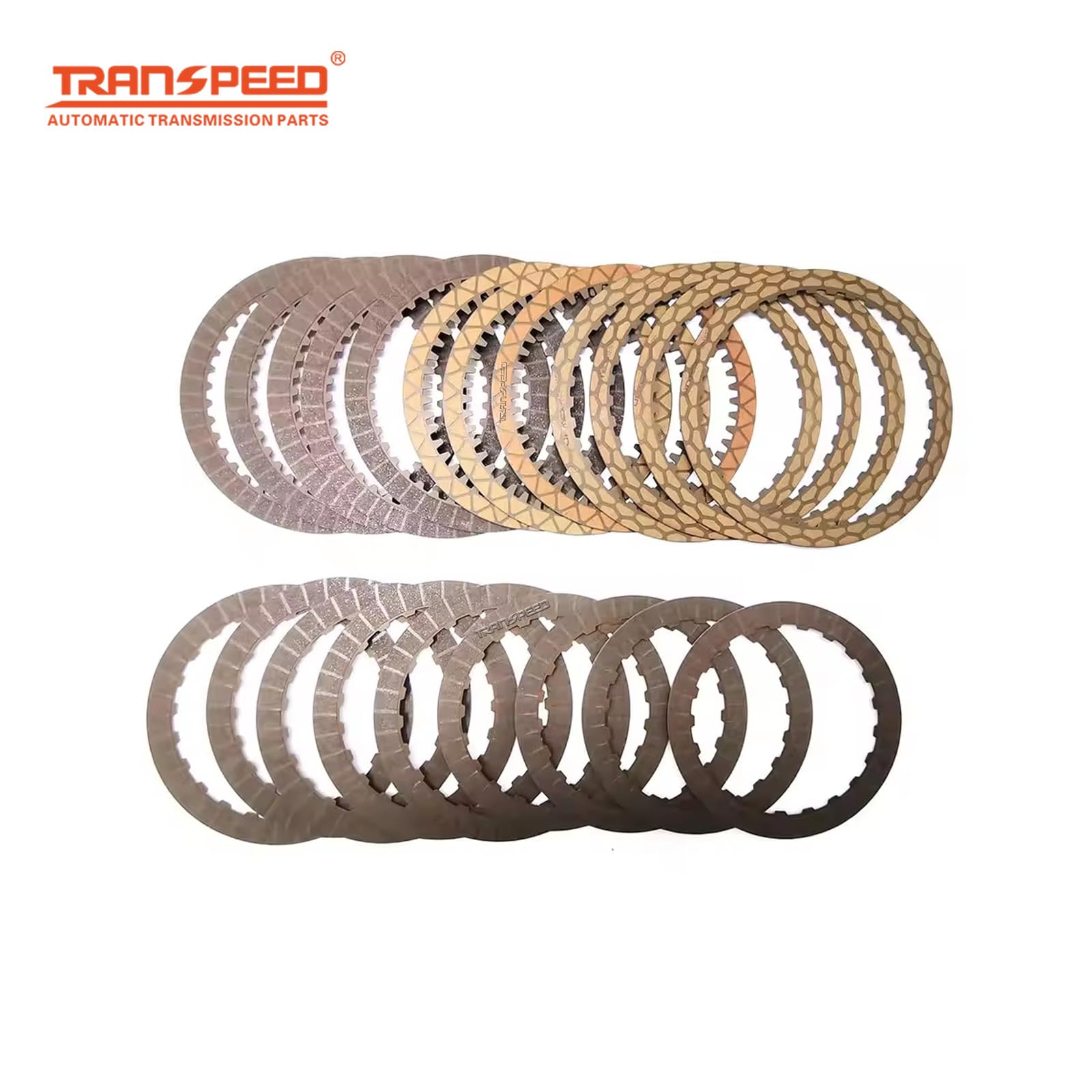 TRANSPEED 8L90 Automatic Transmission Clutch Friction Plates Kit - Compatible with 2015-Up GM Vehicles (Chevrolet, GMC, Cadillac) - OEM Borg Warner Replacement - Perfect for Transmission Repair & Performance Upgrades