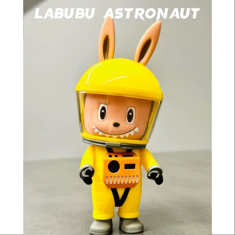 Labubu The Monsters Astronaut Yellow Limited Edition 2017 - Rare Collectible Vinyl Art Toy for Display, Gifts & Pop Culture Enthusiasts