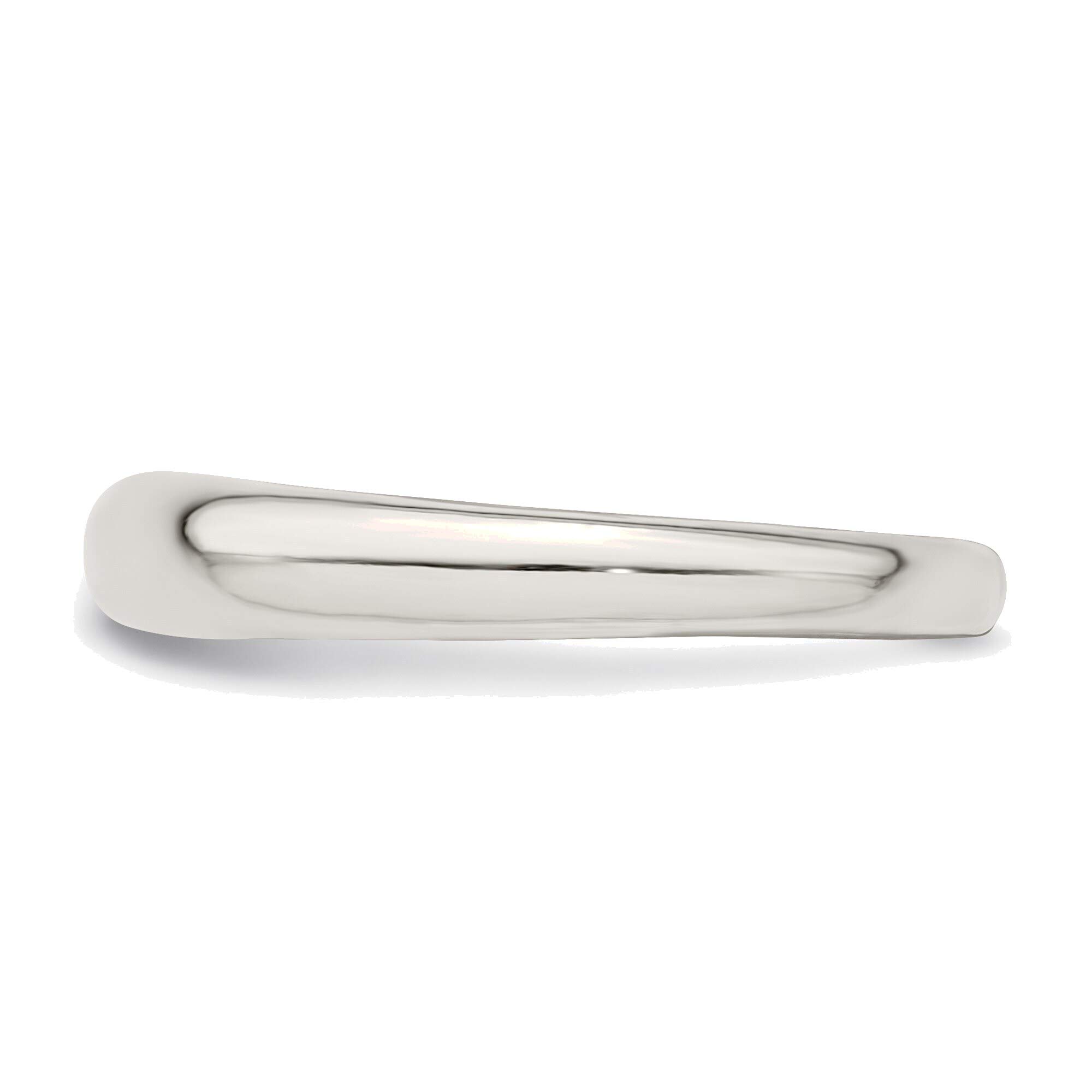 Bonyak Sterling Silver Stackable Ring Size 8 for Women's Fashion